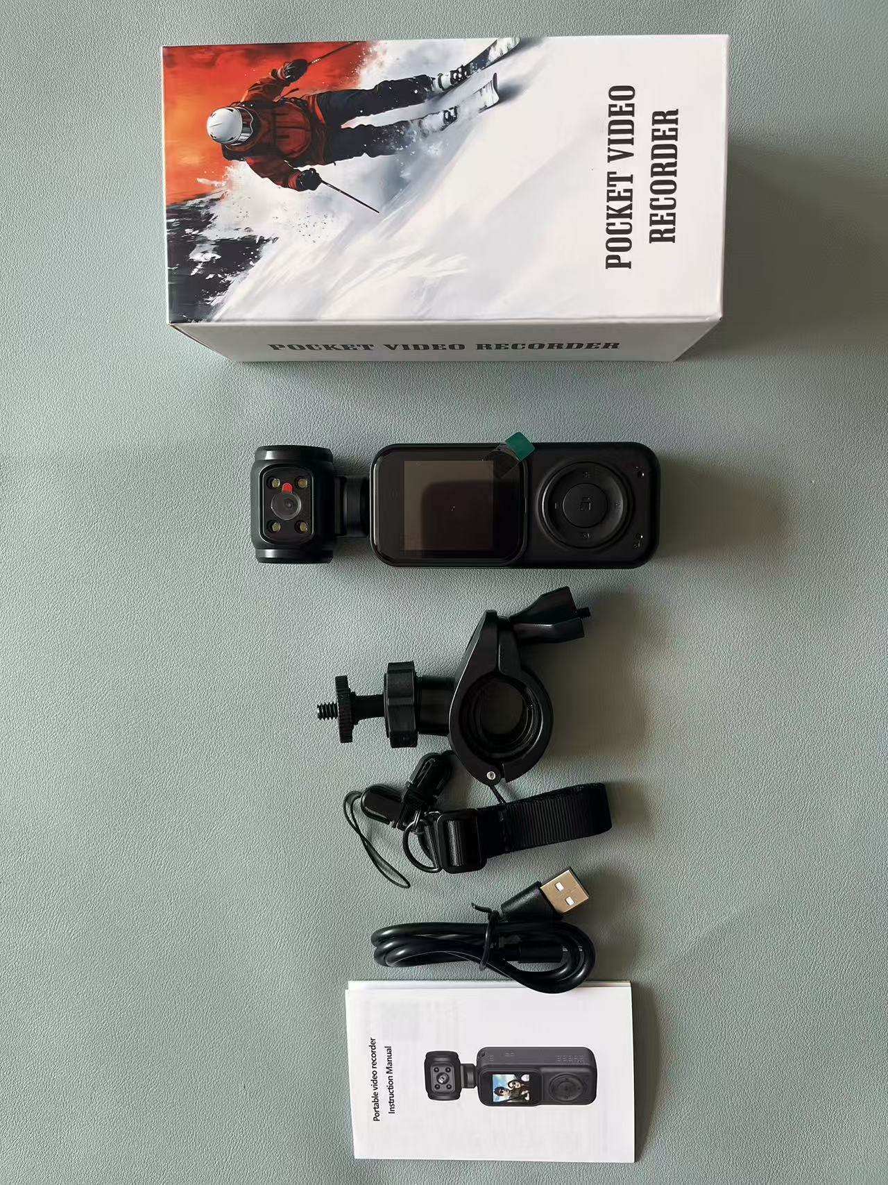 Panoramic Sports Camera Handheld DV Outdoor HD 4K Dual Lens Cycling Recorder Camera - Walpex