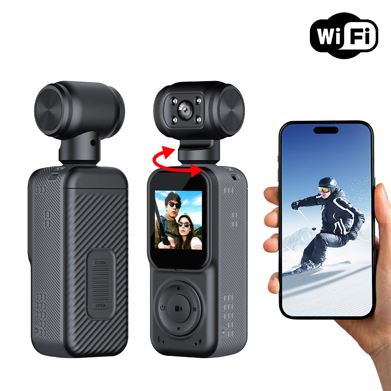 Panoramic Sports Camera Handheld DV Outdoor HD 4K Dual Lens Cycling Recorder Camera - Walpex
