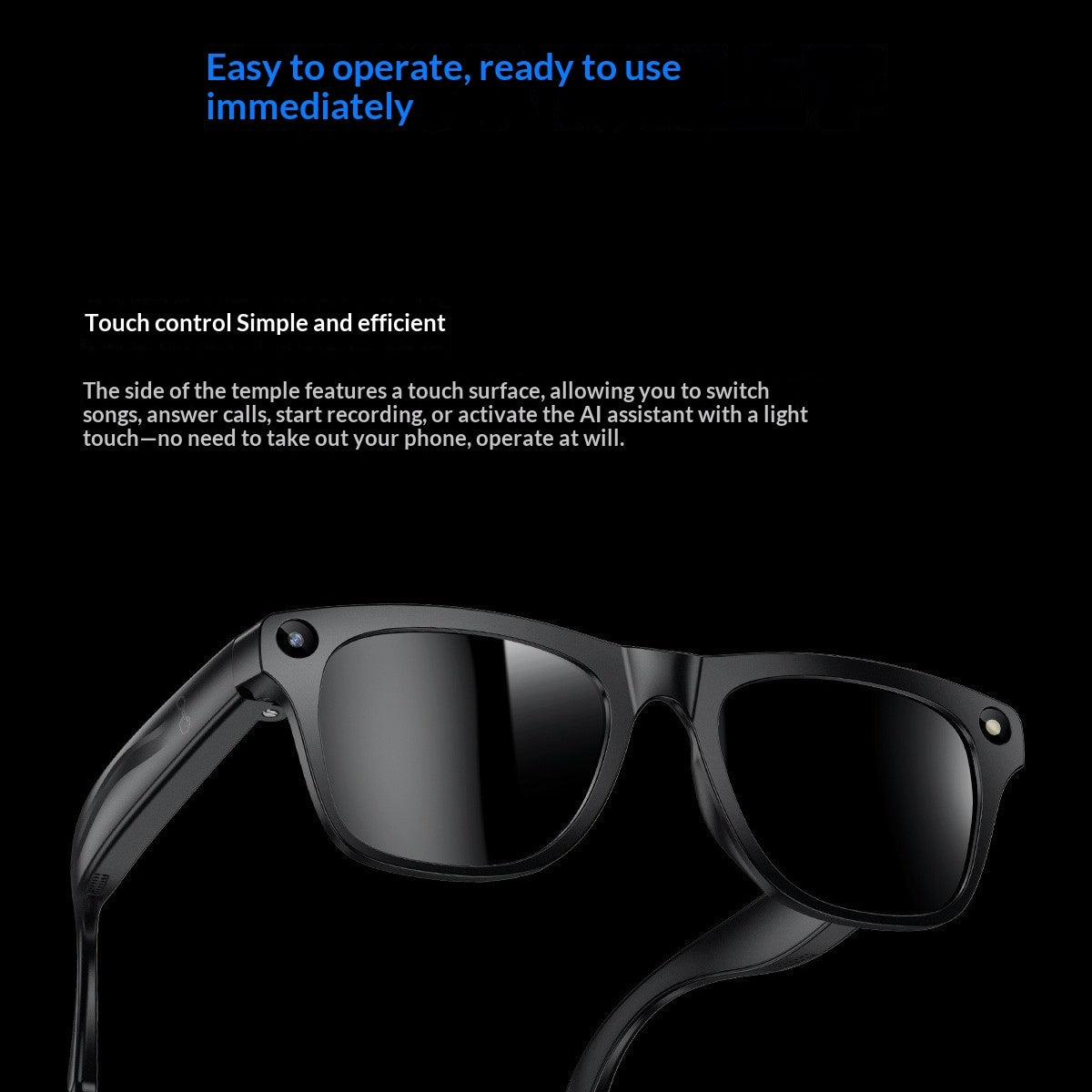 Xk One Pro Smart Glasses – Camera, Voice Calls & Object Recognition - Walpex