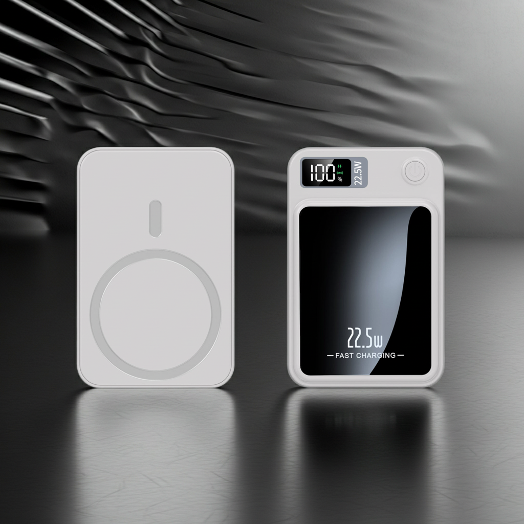 Magnetic Wireless Power Bank – White - Walpex