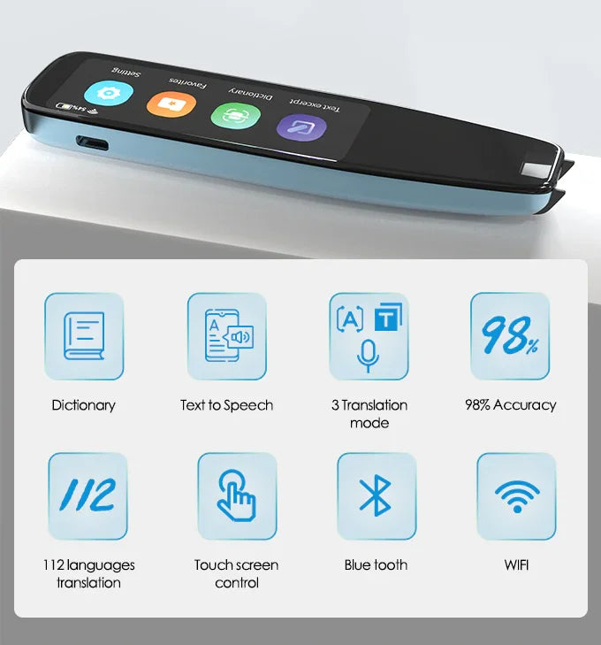 NEWYES Scan Reader Pen 3 PRO – Traducteur Vocal 112 Langues pour la Dyslexie