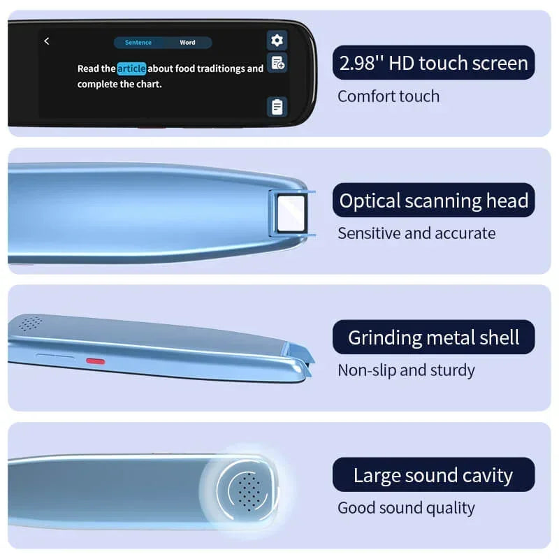 NEWYES Scan Reader Pen 3 PRO – Traducteur Vocal 112 Langues pour la Dyslexie