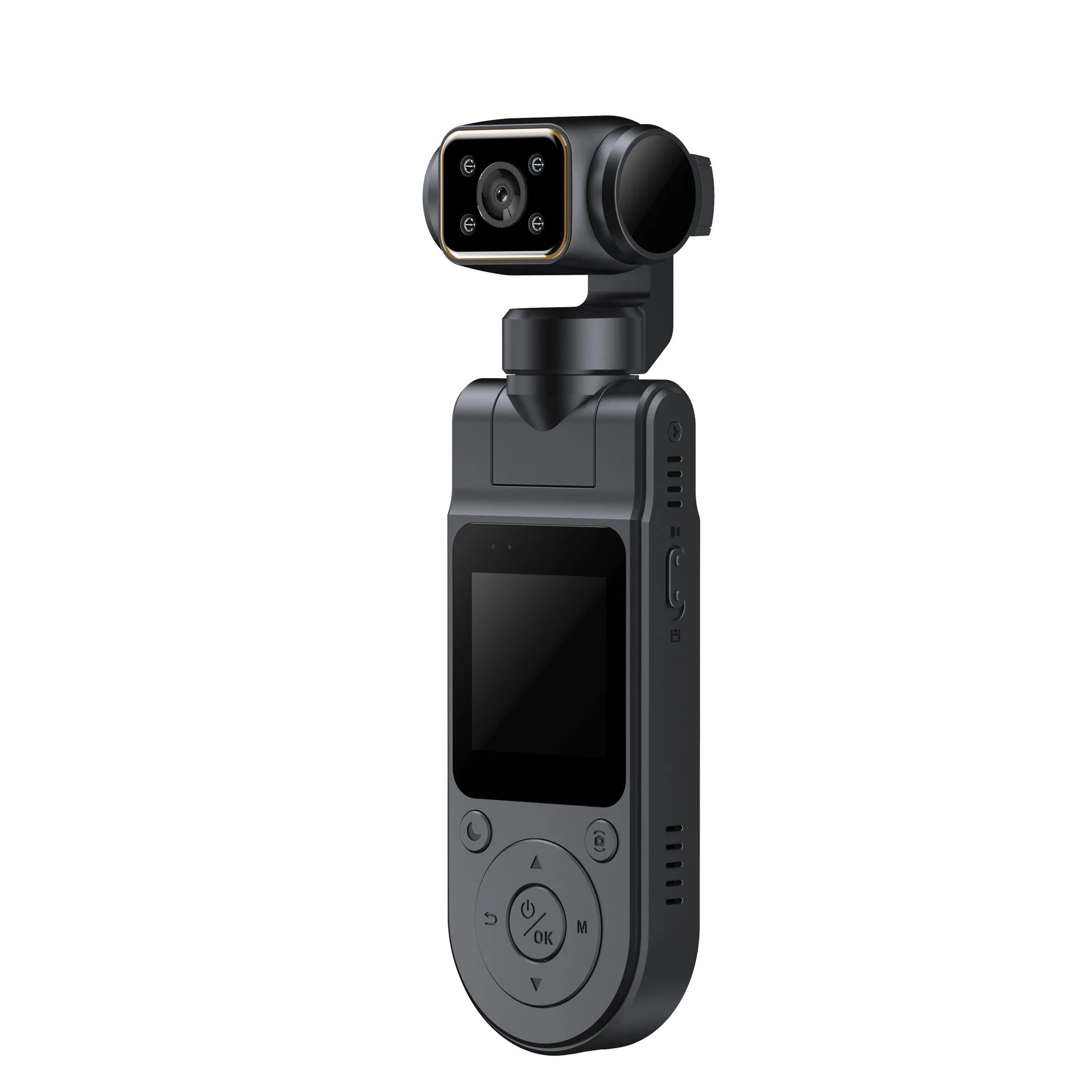 Mini caméra corporelle rotative 4K – Écran LCD de vision nocturne HD