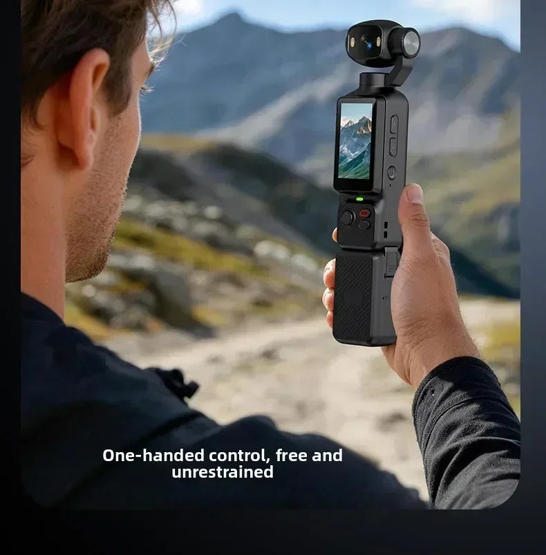 Caméra d'action 4K avec objectif rotatif à 180° – EIS WiFi Écran tactile