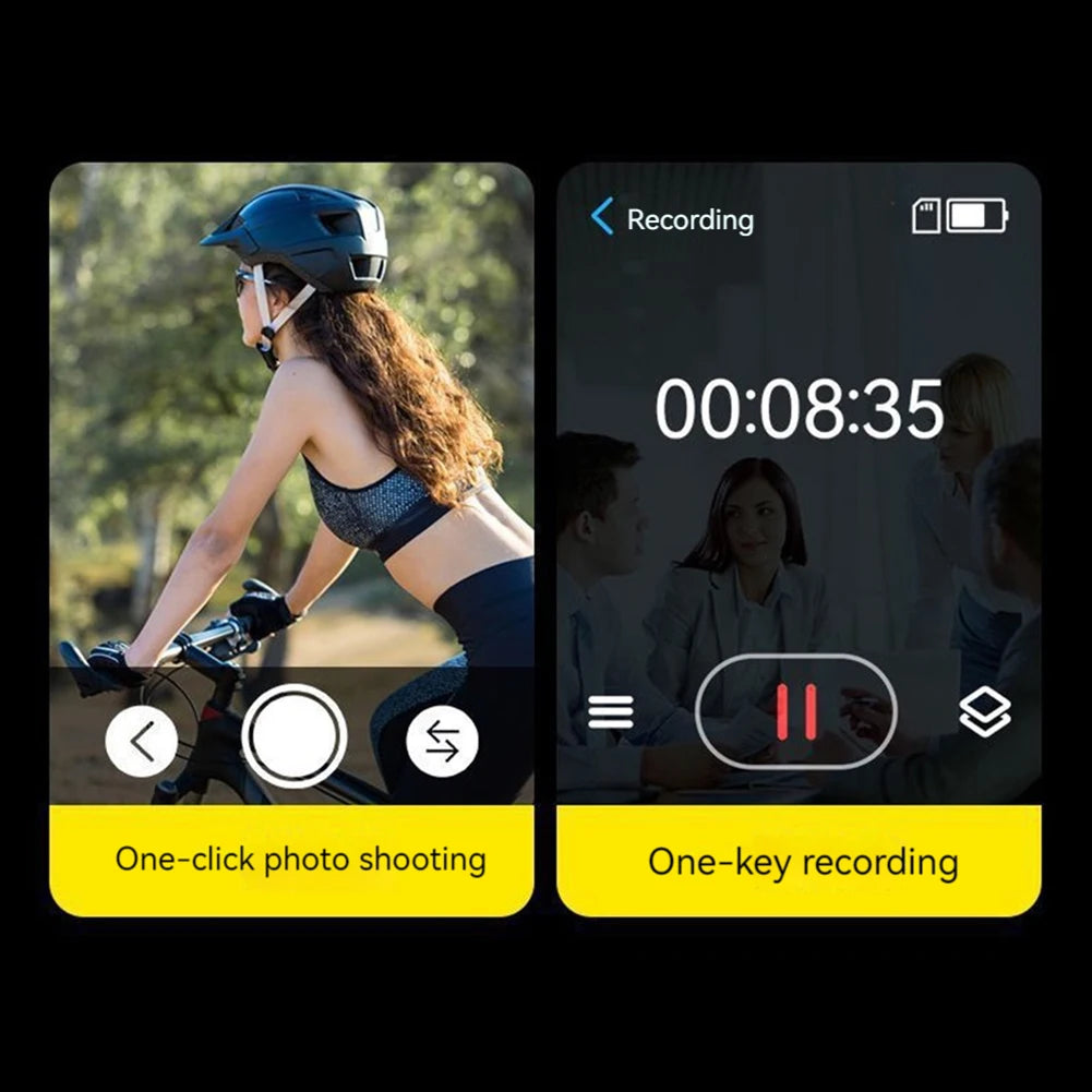 Caméra d'action sport 5K – Objectif rotatif WiFi Écran tactile