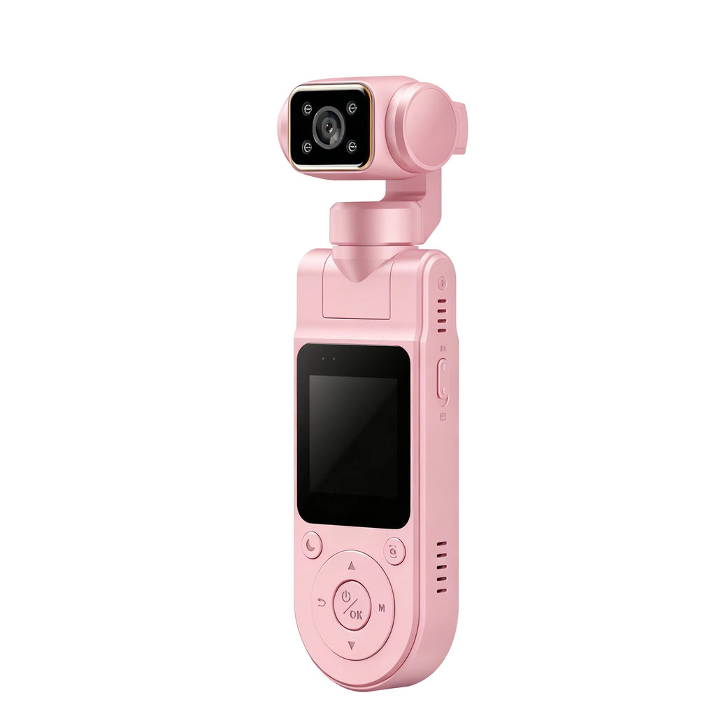 4K Rotatable Mini Body Camera – HD Night Vision LCD Screen