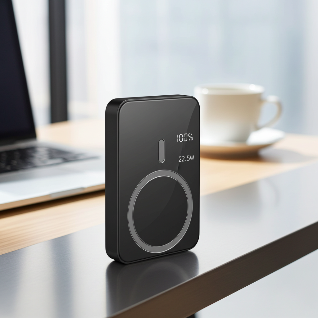 Magnetic Wireless Power Bank – Black - Walpex