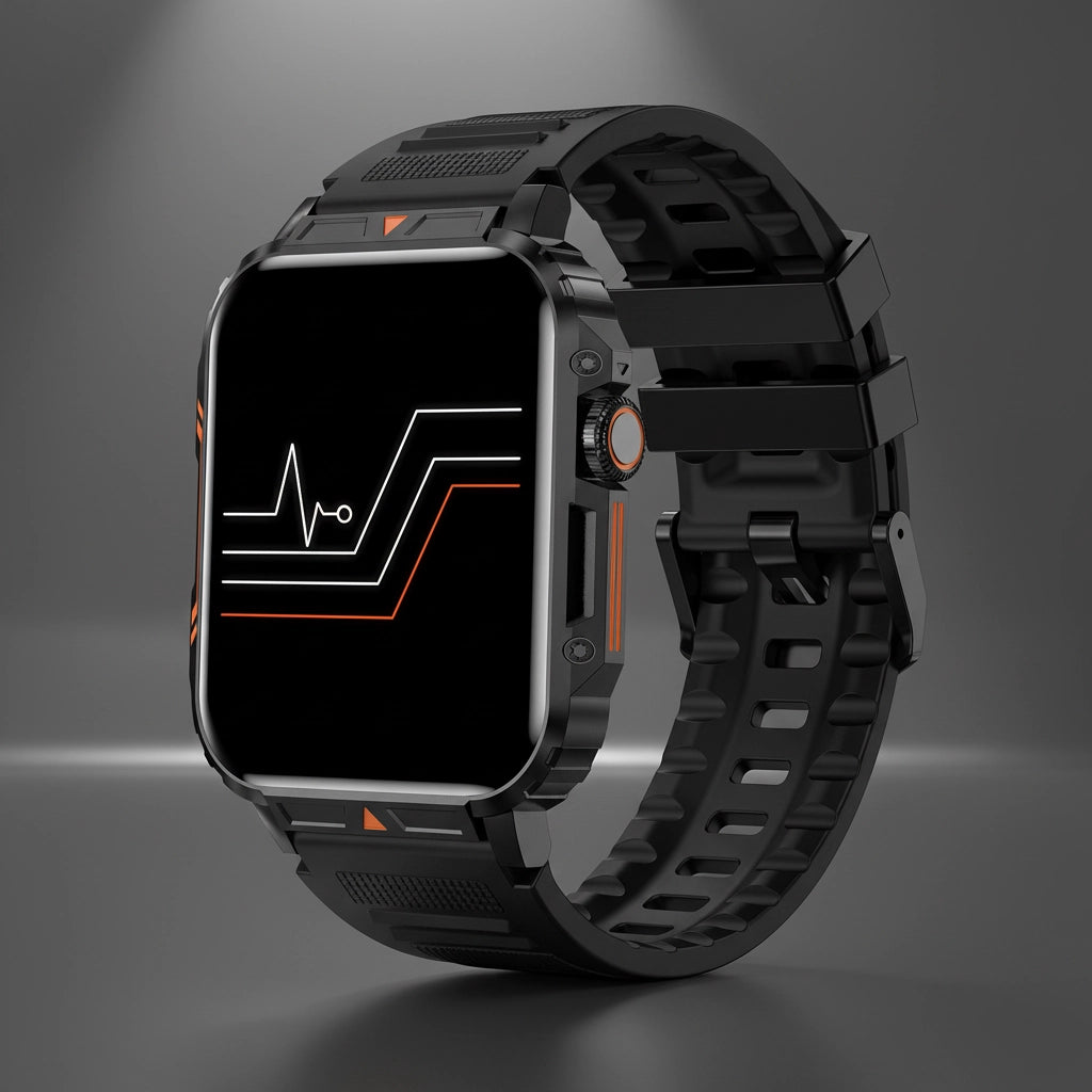 Outdoor Sports Smartwatch with Bluetooth Calls & Big Battery
